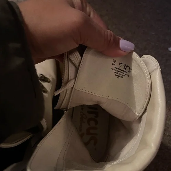 Circus by Sam Edelman White Combat Boots - Picture 4 of 4